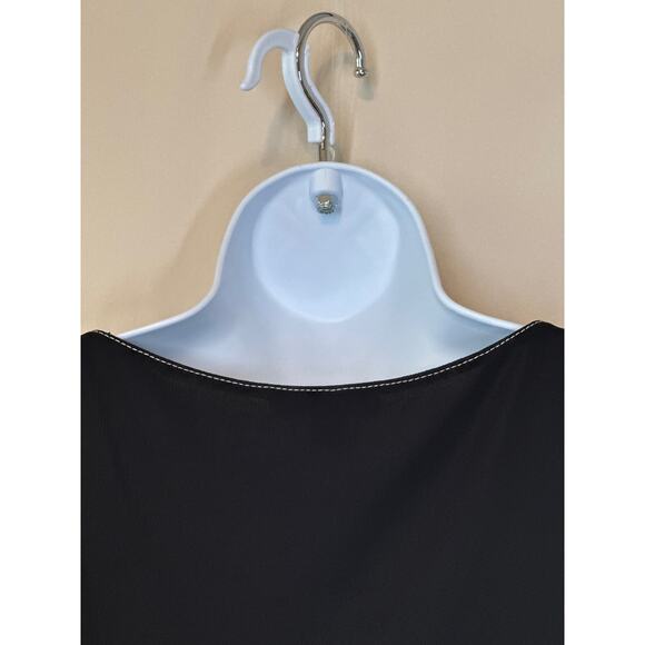 BCBG Maxazria Collection Maxi Dress S Black Classic Luxury Minimalist Old Money - Picture 7 of 13